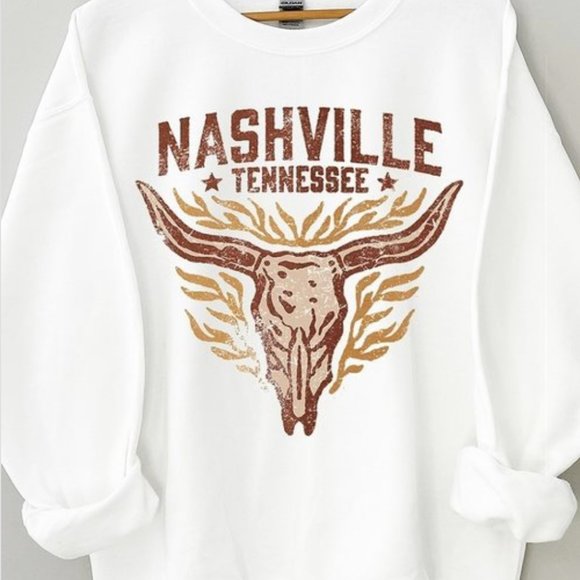 CREW NECK NASHVILLE SWEATSHIRT - Picture 2 of 2